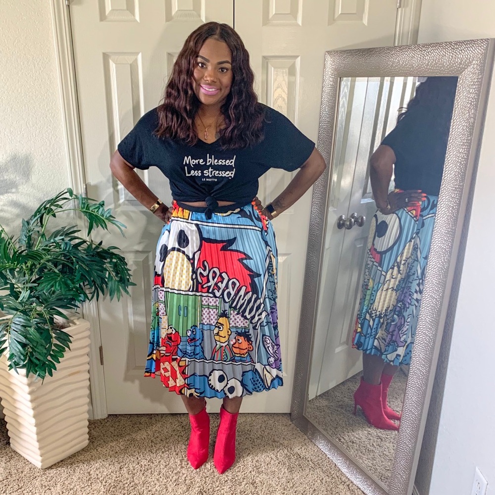 Tickle Me Pleated Skirt